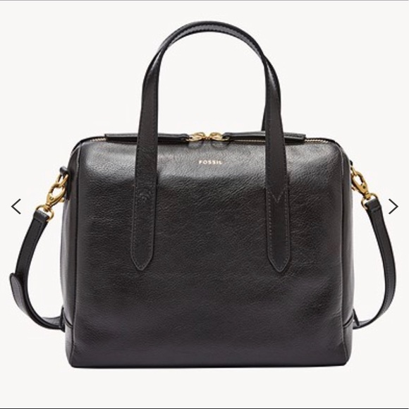 Fossil Handbags - FOSSIL SYDNEY SATCHEL LEATHER  CROSSBDODY BAG